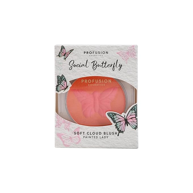 Profusion Cosmetics Empowered Social Butterfly Mousse Blush, Lightweight and Velvety Smooth Texture Improves Natural Flush,Unique Beauty with Radiant Glow (Painted Lady, Standard)