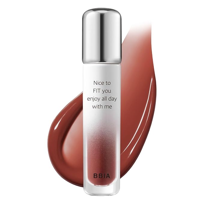 BBIA Water Fit Tint - Extreme Persistence Long-Lasting Watery Glow Fixing Tint Lightweight High Pigment Clear Colors Non-Smudging Glowy Finish Korean Daily Lip Makeup (04 FEELING CHOCO, Pack of 1)