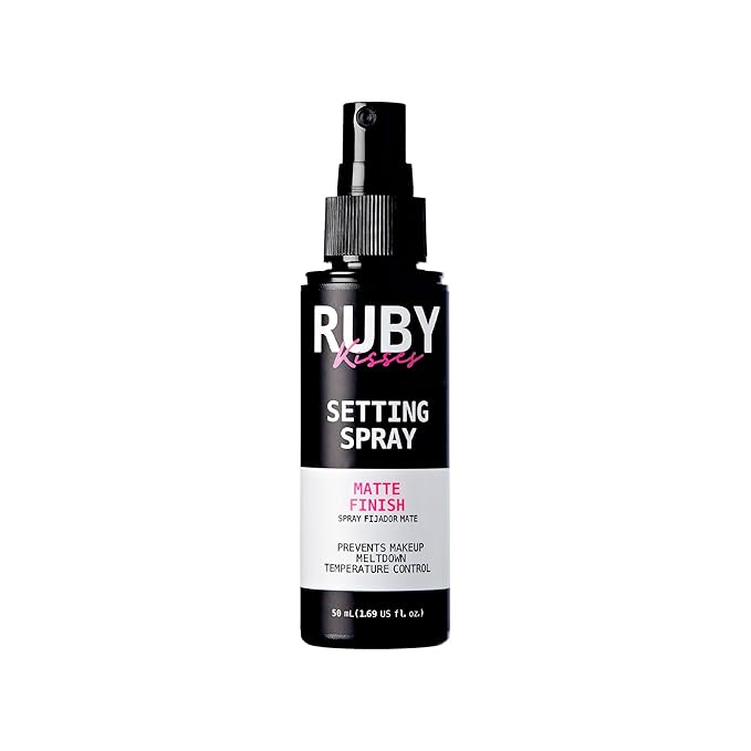 Ruby Kisses 24Hr Never Touch Up Matte Finish Setting Spray 1.69 Fl Oz