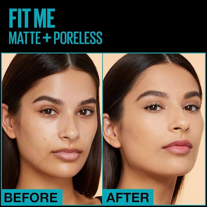 Maybelline New York Fit Me Matte + Poreless Liquid Foundation, Pouch Format, 228 Soft Tan, 1.3 Ounce