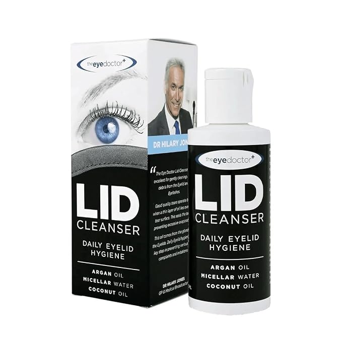 The Eye Doctor Lid Cleanser – Eyelid Cleanser to Remove Debris and Make Up from Eyelids – Suitable for Sensitive Eyes – Contains Argan Oil Coconut Oil and Micellar Water 100ml