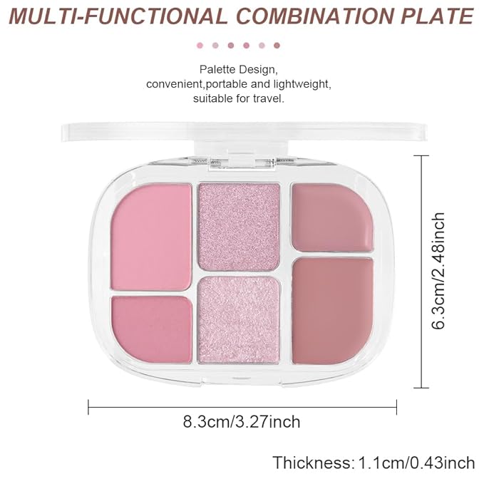 All-in-One Makeup Palette β High Pigment Contour, Blush & Eyeshadow β Matte & Shimmer Finishes β Long-Lasting, Blendable & Lightweight β Professional & Daily Makeup Kit (03#, (Pack of 1))