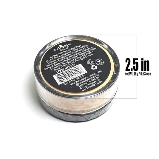 Italia-Deluxe 1 HD Pro This is Bananas Setting Powder Set & Bake Loose Powder Mattify Brighten + Free Zipper Bag