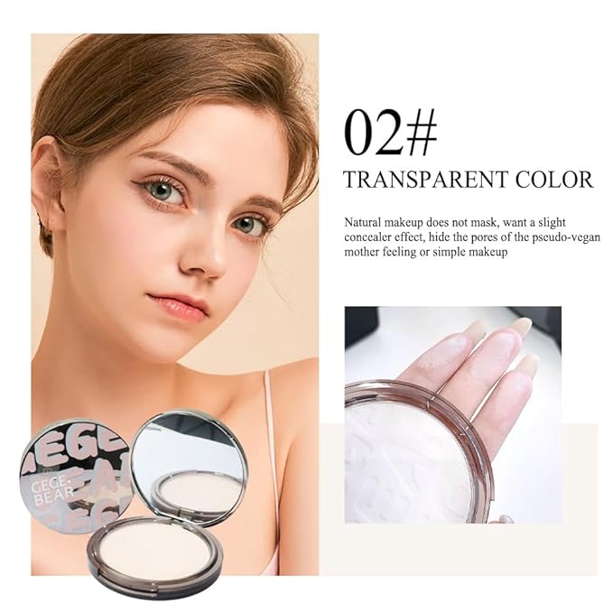 Setting Powder,Controls Shine & Smooths Complexion, Sheer, All Day Wear, Perfect for On The Go,0.35 fl oz (02, Transparent Color)