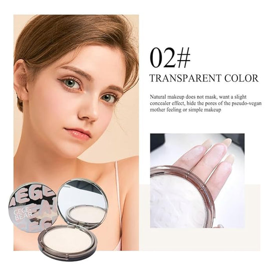 Setting Powder,Controls Shine & Smooths Complexion, Sheer, All Day Wear, Perfect for On The Go,0.35 fl oz (02, Transparent Color)