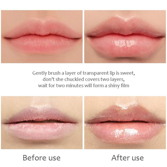 GL-Turelifes Lip Plumper Lip Gloss, Lip Maximizer Balm Plumper Lip Extreme Volume, Heathly Enhancer Hydrated Lips, Moisturize, Eliminate Dryness Wrinkles Enhances Plump Gloss