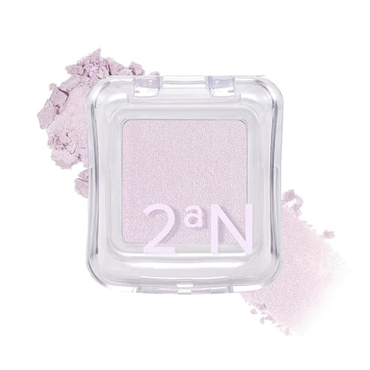 2aN Pure Glash Highlighter PU01 Twilight – Glass-Like Sheen Powder Highlighter for a Natural, Radiant Glow | Buildable, Long-Lasting, Lightweight Formula