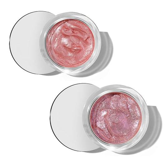 Face Blushes Glow Balm, Cream Blush for Cheeks, Lips, Eyes, Natural Makeup, Radiant Finish, Hydrating, Highlighter, Creamy, Lightweight & Blendable Color, Long Lasting, Soft Texture (3#+10#, Set)