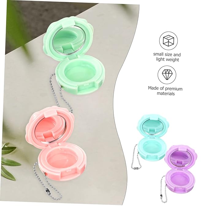 4Pcs Refillable Empty Eyeshadow and Lipstick Cases Versatile Makeup Containers for Depotting Cosmetics for Women and Girls