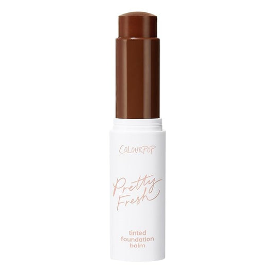 ColourPop Pretty Fresh Tinted Foundation Stick - Balm to Cream Foundation with Light to Medium Coverage - Infused with Hydrating Hyaluronic Acid, Peptides & Niacinamide - Deep Dark 22 (0.29 oz)