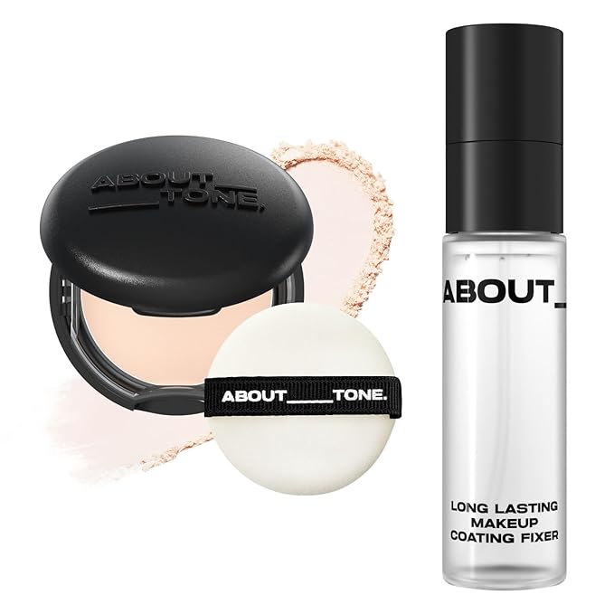 Blur Powder Pact 01 FAIR + Long Lasting Makeup Coating Fixer BUNDLE SET