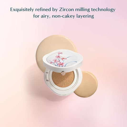 FLORASIS Flawless Jade Breathable Longwear Cushion Foundation (Ode to Embroidery) (N30 Bathing Beauty, 1 Count)