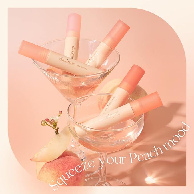 dasique Water Blur Tint #02 Just Peach I Vegan, Cruelty-free I Non-sticky, Non-greasy, Watery Formula Transforming Into a Silky Finish