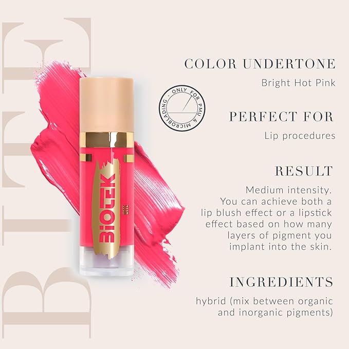 Bundle of 3 Lip Pigments for Permanent Make-Up (0,61 fl.oz.) - Glacé, Bite, Supermodel