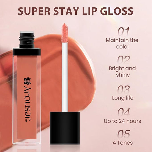 Hydrating Lip Gloss, High Shine for Plumper Looking Lips, Natural Gloss Finish with Moisturizing Texture, Long Lasting for Hours 11# HONEY