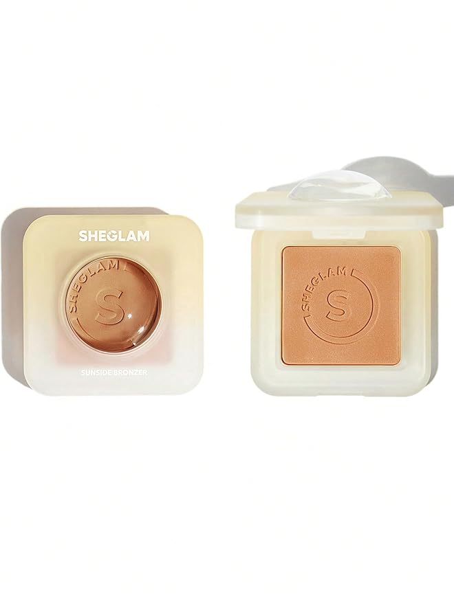 SHEGLAM Sunside Bronzer Powder Contour Long Wear Evenly Pigmented Neutral Warm Tone Sculpting Natural Matte Contour & Bronzer Face Makeup-Sun Star
