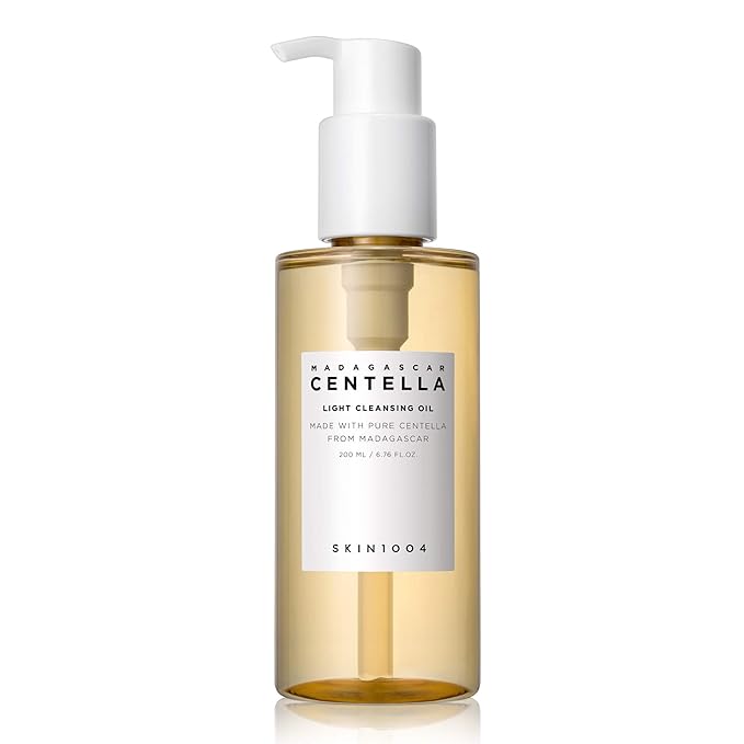 SKIN1004 Madagascar Centella Light Cleansing Oil 6.76 fl.oz, 200ml | Gentle Oil Cleanser for Face, Korean Facial Cleanser, Double Cleansing
