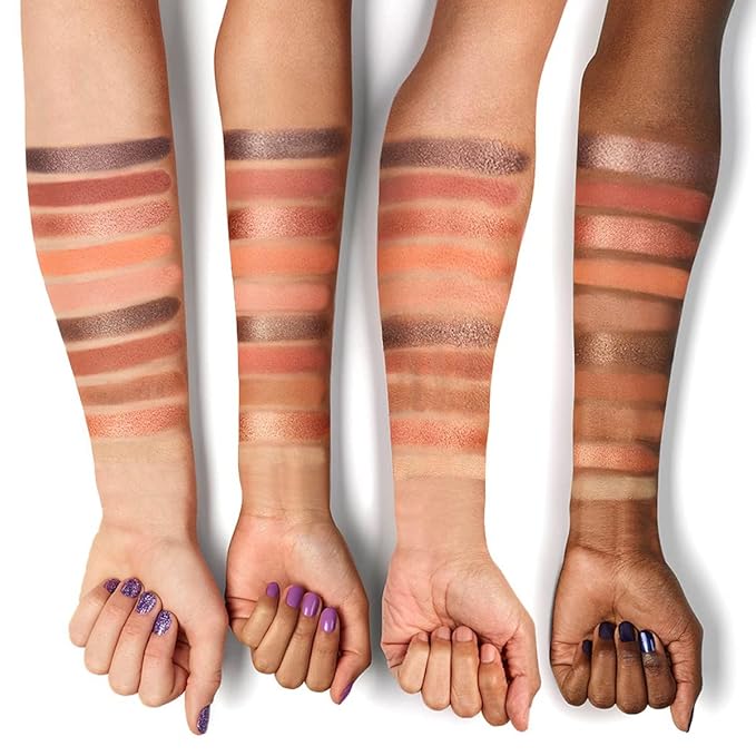 10 In 1 Color Eyeshadow Palette, Matte, Shimmer, Glitter Pigment Eye Shadow Blush Makeup Pallete, Neutral Nudes Pink Eye Makeup Palette with Mirror, 01.Sunset
