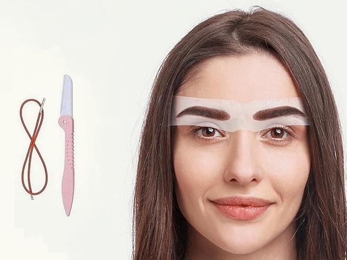 24 fashion styles of reusable eyebrow templates to help women draw eyebrows, 3-5 minute eyebrow makeup tools