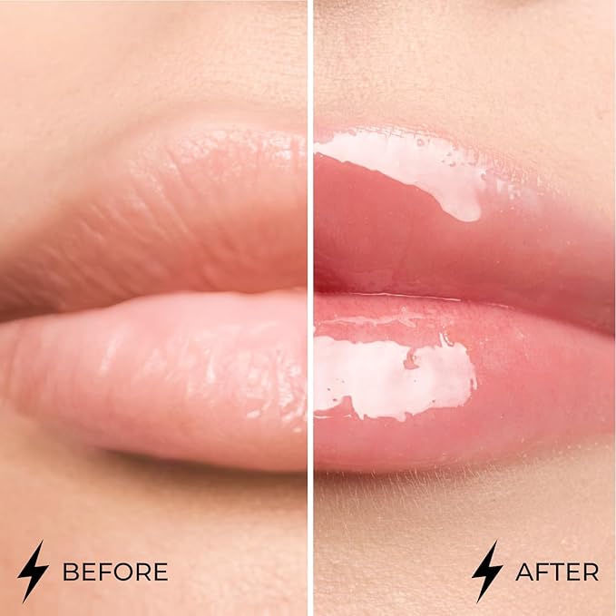 Dazzle Glow Crystal Clear Lip Gloss - Hydrating Lip Gloss - Non Sticky Lip Gloss - Colored Lip Gloss - Lip Gloss Color - Mini Lip Gloss - Moisturizing Lip Gloss - №402 Soulmate