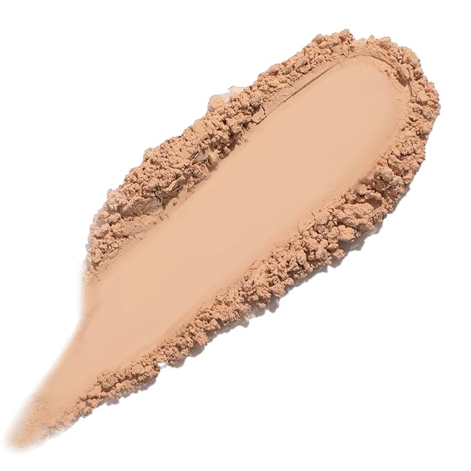 FOCALLURE Flawless Pressed Powder, Control Shine & Smooth Complexion, Pressed Setting Powder Foundation Makeup, Portable Face Powder Compact, Long-Lasting Matte Finish, Wheat