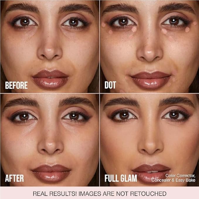 H.U.D.A BEAUTY #FAUXFILTER Under Eye Color Corrector 0.3 oz / 9 mL (Peach, 0.3 oz / 9 ml) + Bonus Acne Patch (36 Pieces)