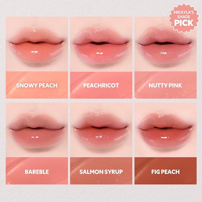 TIRTIR [*Mini Size Waterism Tinted Lip Gloss #27 Muty Rose, 0.06 Fl Oz – Kiss Ready Lipgloss, 12H Long Lasting Non Sticky Natural Tinted Glow Korean Multiuse Cheek and Lip Tint for Women gift