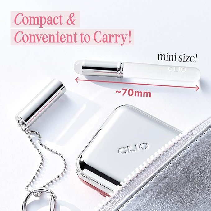CLIO Essential Lip & Cheek Tap + Sillicone Lip Brush Bundle, 05 Cherry Shower