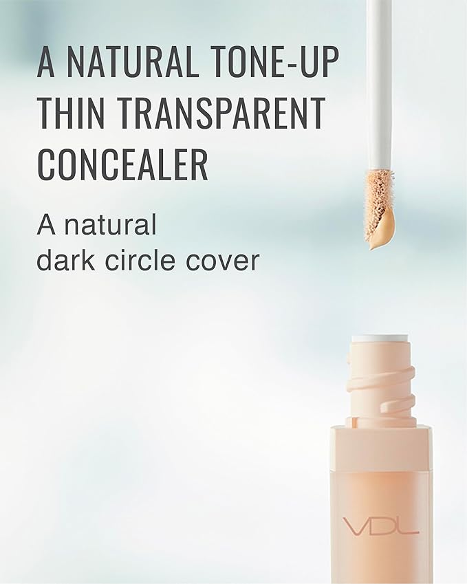 VDL Expert Color Under-Eye Primer (Salmon, 0.19 oz) - Color-Correcting Concealer for Dark Circles, Uneven Skin Tone. Hydrating, Smooth. Korean Makeup.