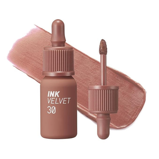 Peripera Ink the Velvet Lip Tint - High Pigment Color, Longwear, Weightless, Not Animal Tested, Gluten-Free, Paraben-Free (030 CLASSIC NUDE (NEW))