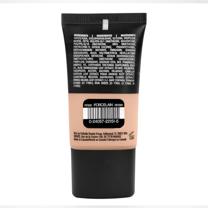 Palladio Liquid Foundation, Porcelain, 0.91 Oz