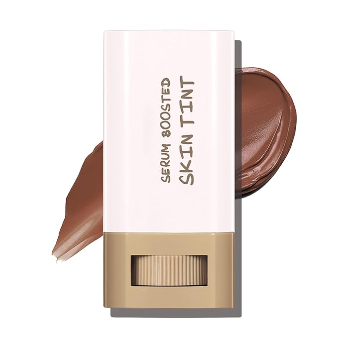 Foundation Stick Beauty Balm Serum Boosted Skin Tint - Solid 𝗧𝗶𝗻𝘁𝗲𝗱 Moisturizing Serum Contour Stick Foundation, Hydrates, Smooths Full Coverage, Natural Finish Makeup #02