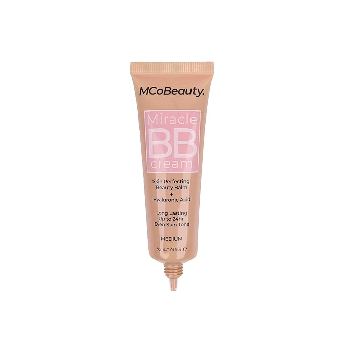 MCoBeauty Miracle BB Cream, Medium, Skin-Perfecting Coverage for Effortless Beauty, Vegan, Cruelty Free Cosmetics