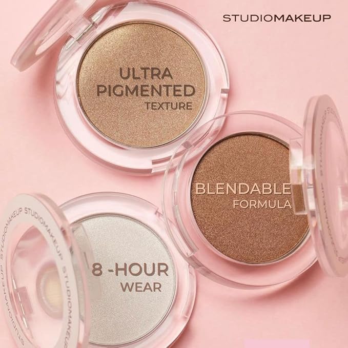 Studiomakeup Face Highlighter Powder - Lightweight, Shimmery Highlighter Makeup Texture Powder - Easy to Apply Makeup Highlighter for All Skin Types