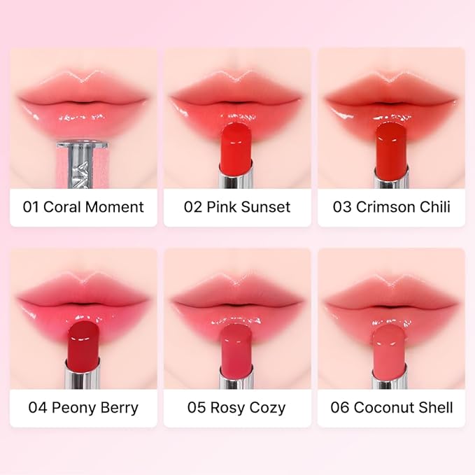 YNM Candy Gloss Balm (06 COCONUT SHELL, 3g) (+9 colors) K-beauty, Tinted, Color Lipstick Balm, Glossy, Moisture, korean, Jelly lips, Non-Sticky and Long-lasting