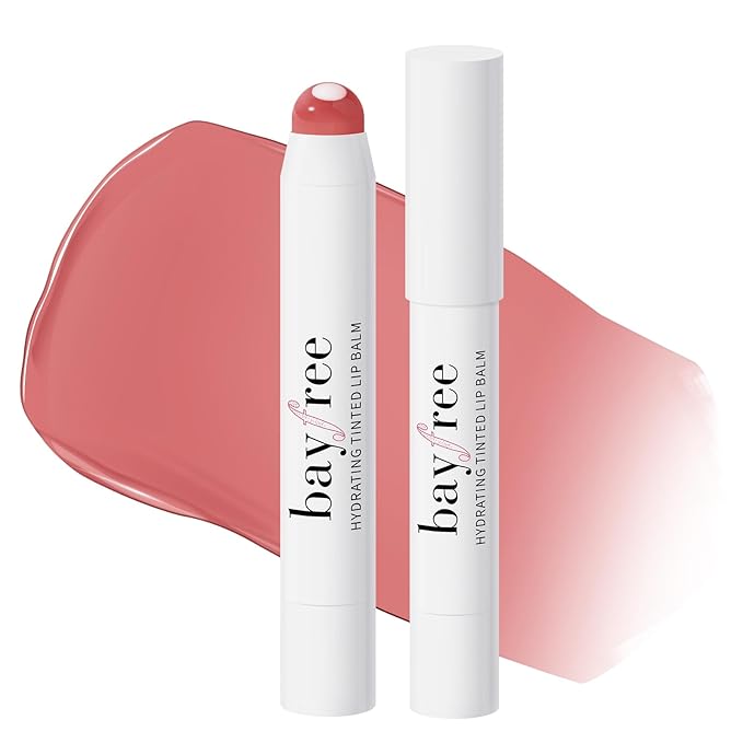 Lip Tint Stain Set Long Lasting Waterproof, Lightweight, Non-sticky, Transfer-Proof & Hydrating Tinted Lip Balm, Natural Gloss Finish, Lightweight