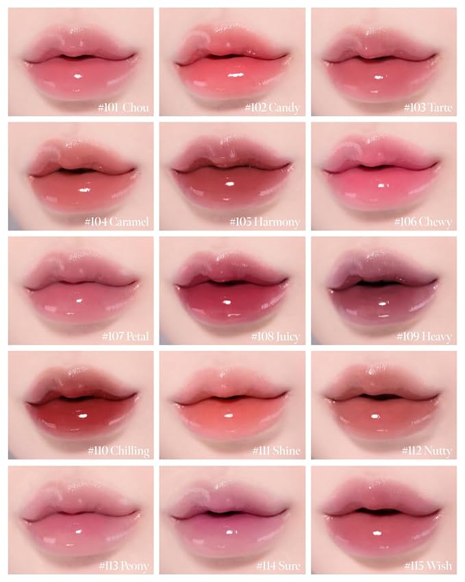 CORLAHAZE Glow Lock Jelly Tint 110 Chilling 4g, Hydrating Jelly Glow Lip Stain, High-Shine, Long-Lasting Color Moisturizing Lip Enhancer with Rosehip Oil, Collectible Lock-Shaped Design, Korean Makeup