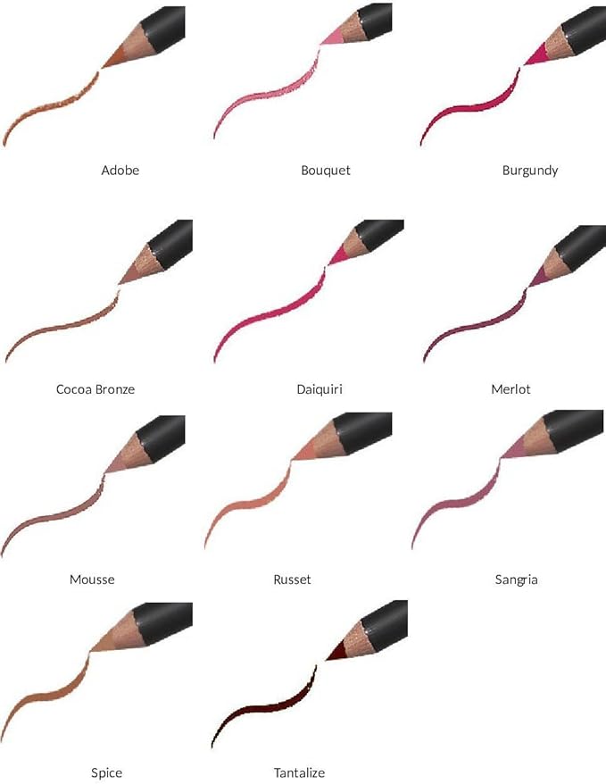 Jolie Slim Lip Pencil Classic Lipliner Definer (Merlot)