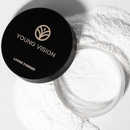 YOUNG VISION Flawless Finish Loose Face Powder - Translucent Setting Powder, Blurs Fine Lines & Imperfections, Lightweight, Long-Lasting, Suitable for All Skin Types, Makeup Essential