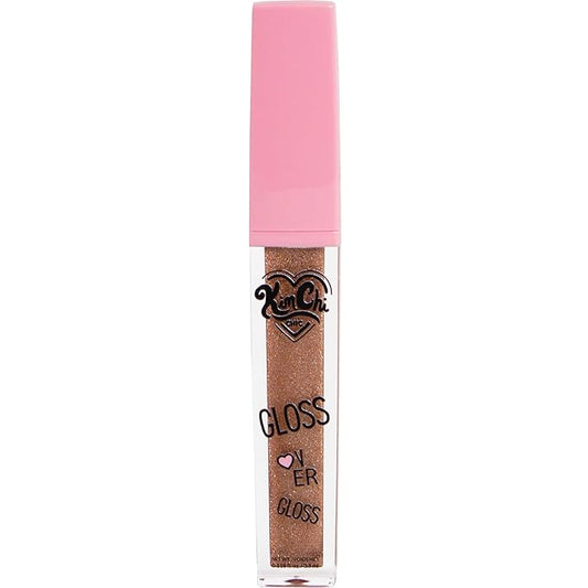 Kimchi Chic Gloss Over Gloss, Shimmery Micro-Sparkle Lip Gloss To Wear Alone Or Over Lipstick, Fragrance-Free Luscious Lip Balm, Light Brown, 02 Chocolate Mousse, 0.35ml