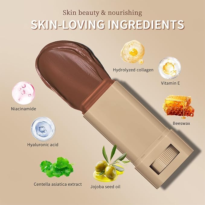 Beauty Balm Serum Boosted Skin Tint, Skin Tint Stick, Perfect for Women & Girls | Foundation Stick Offering Full Coverage, Lightweight, Smooth, Foundation Natural Finish Makeup