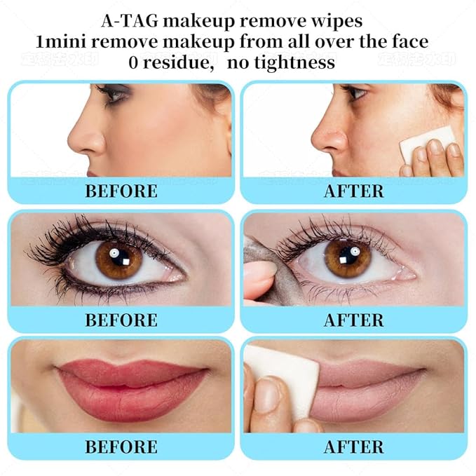 Make-up Remover Facial Cleansing Alcohol Free and Waterproof Makeup Remover Wipes, With Vitamin E Make up Remover Wipes for Face, Eyes, Lips. 25+5 Extra wipes