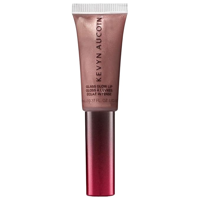 Kevyn Aucoin Glass Lip Duo Set: New Naked Unforgettable Lip Definer (Long-wearing makeup lip liner. Water-resistant) plus Prism Rose Glass Glow Lip (Multi-purpose lip gloss highlighter).