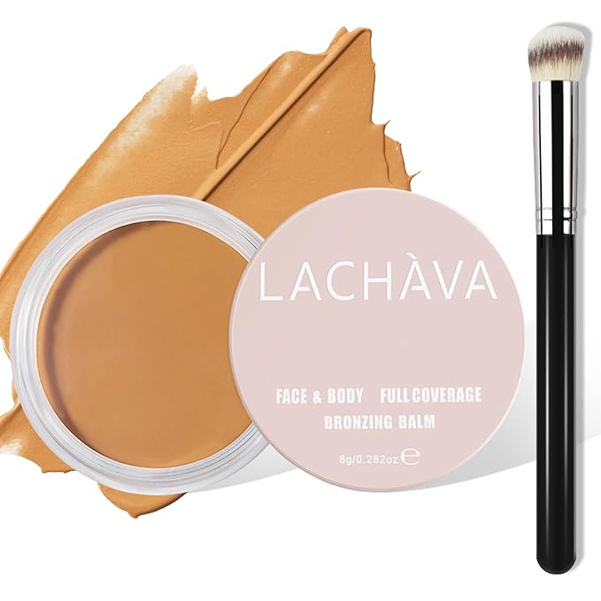 Full Coverage Cream Concealer Kit with Brush - Hydrating Waterproof Under-Eye Concealer for Concealing Dark Circles, Acne, Blemishes, Pores, and Spots (#07)