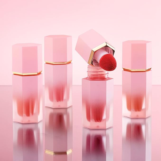Cheek Gel Cream Liquid Blush Makeup, Soft Lightweight Breathable Feel, Long-Wearing, Smudge Proof, Natural-Looking, Skin Tint Blush Makeup (#102 FLOAT ON)