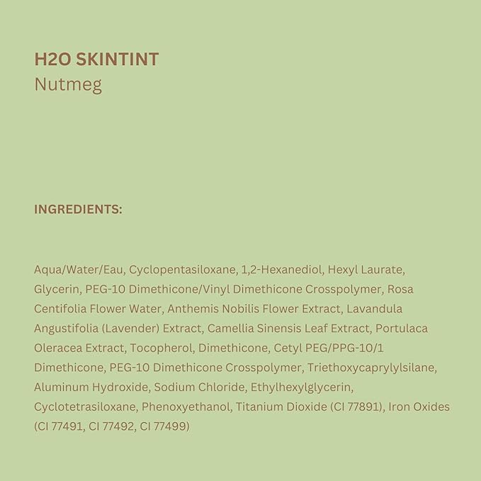 Pixi Beauty H2O SkinTint Tinted Face Gel, 1.2 fl oz / 35 ml, Nutmeg