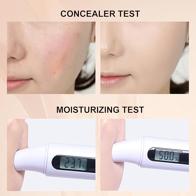 Mushroom Head Air Cushion CC Cream - BB Cream Foundation Makeup Concealer Moisturizing Oil Control, Long-Lasting & Waterproof, Easy Makeup Even Skin Tone (Natural, 3.21 Ounce (Pack of 1))