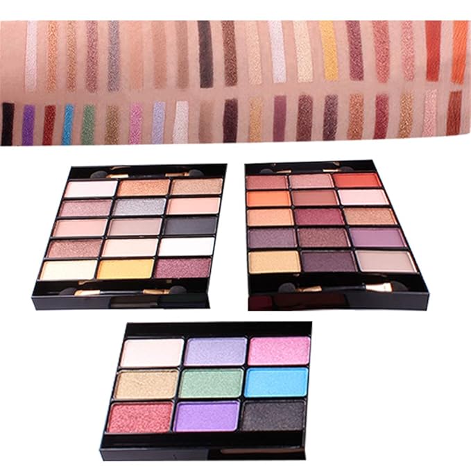 All-in-One Makeup Gift Set Carry All Makeup Kit Women Full Kit With Makeup Bag Concealer Lipgloss Lipstick Blush Foundation Face Powder Eyeshadow Palette Cosmetic Palette #8