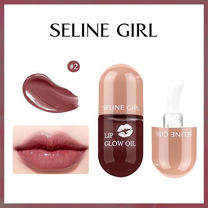 Lip Gloss, Lip Stain Makeup Smooth and Creamy Texture, Lip Tint for Women Girls, Long Lasting Lipstick, Lip Stain Makeup Moisturizing Non-Sticky #plum