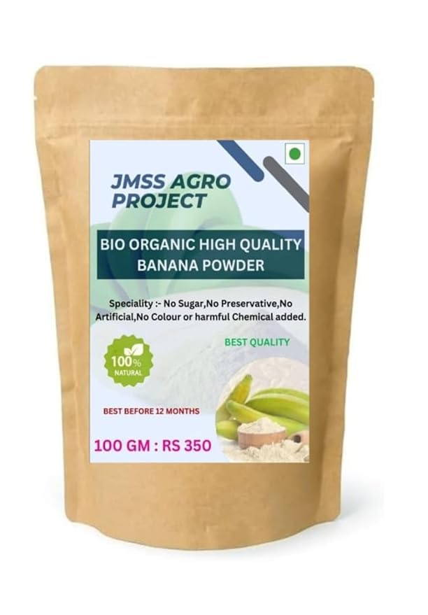 JMSS Agro Project 100% Natural Banana Powder (3.52 oz)